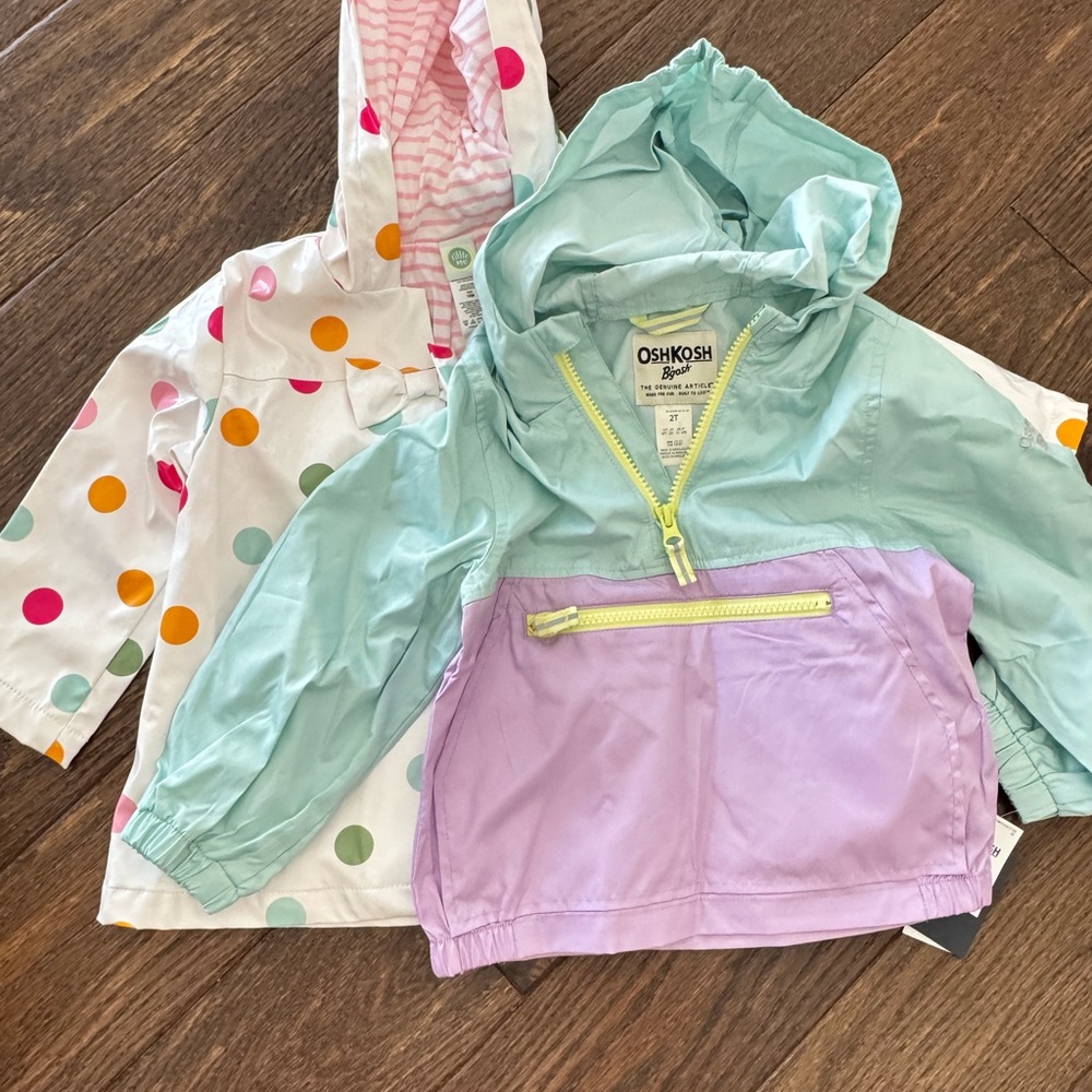OshKosh and Little Me Jackets Sz 18 months and 2t